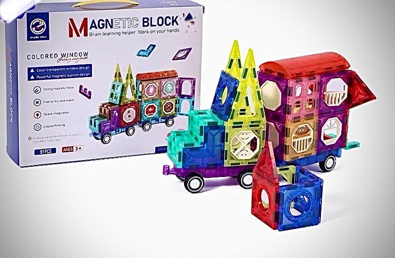 Juego De Construcción Con Imanes 51 Piezas