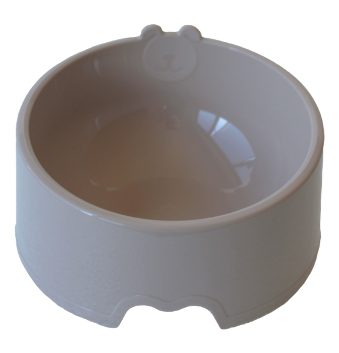 Comedero - Bebedero chico 200 ml 12 x 12 cm gris y lila