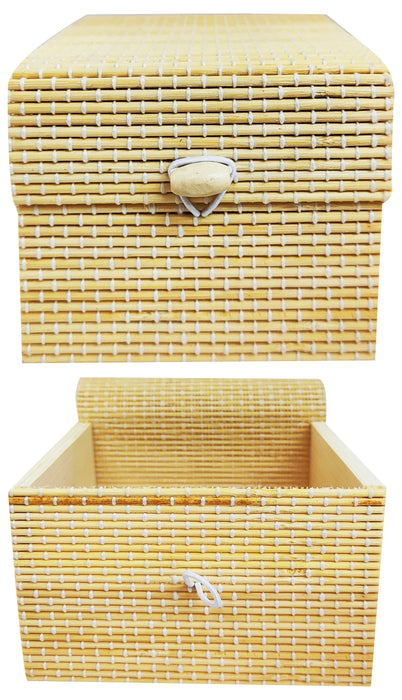 Cajita de bambú beige