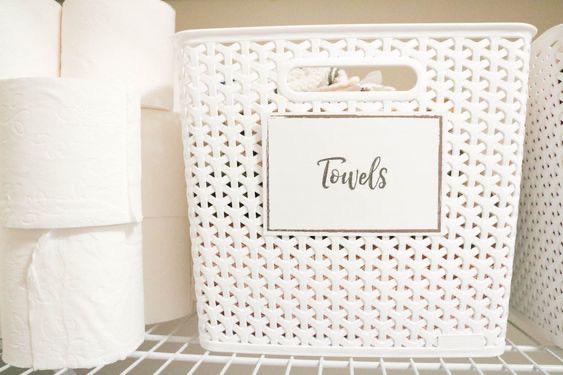 Caja tramada blanca 35.5x29x22cm