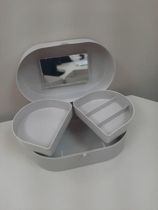 Organizador de maquillaje dos pisos