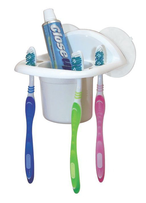 Porta cepillos de dientes con ventosas