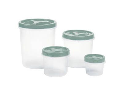 Recipientes con tapa set por 4