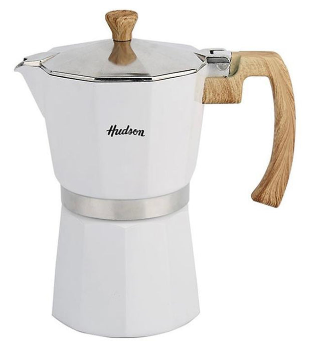 Cafetera estilo italiana Hudson blanca