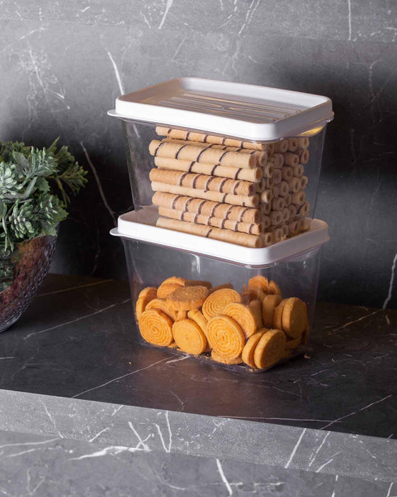 Recipientes rectangulares con tapa