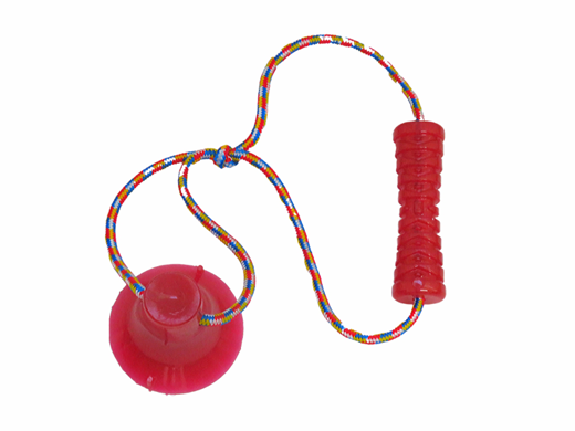 Juguete mordedero para perro 45 x 14 cm rojo y verde
