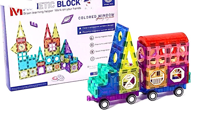 Juego De Construcción Con Imanes 58 Piezas