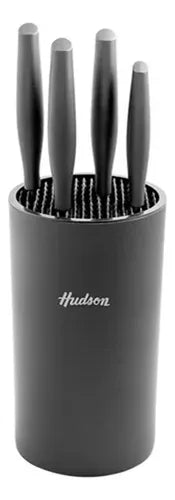 Set X4 Cuchillos Holder Basic Inox Antiadherente Hudson Base
