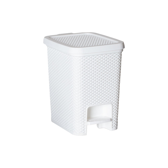 Papelera para residuos blanca