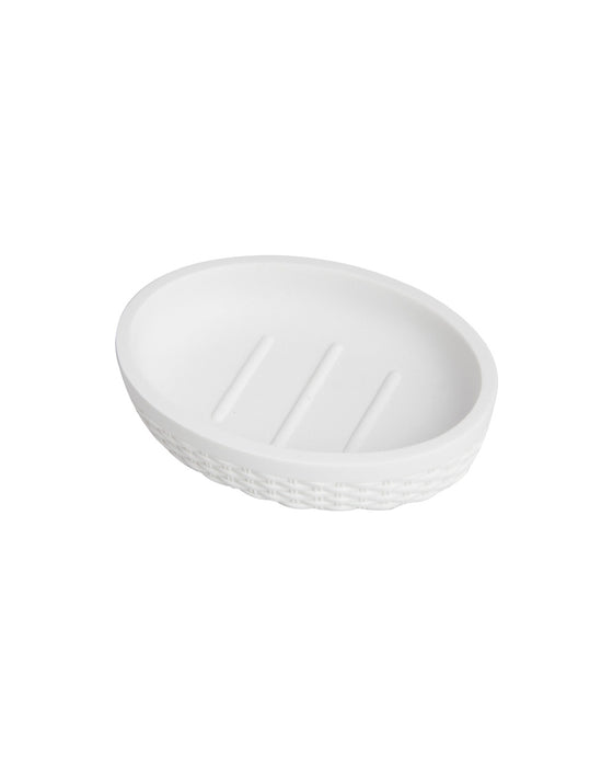 Jabonera Trenzada Blanca