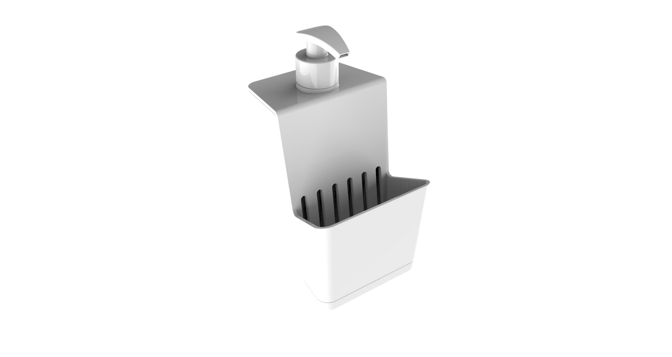 Dispensador de Jabón con Portaesponja