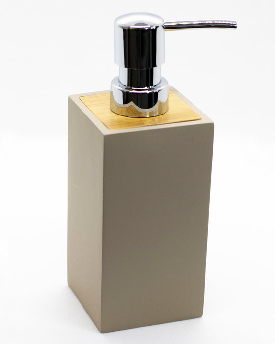 Dispensador de Jabón Líquido con Bambú