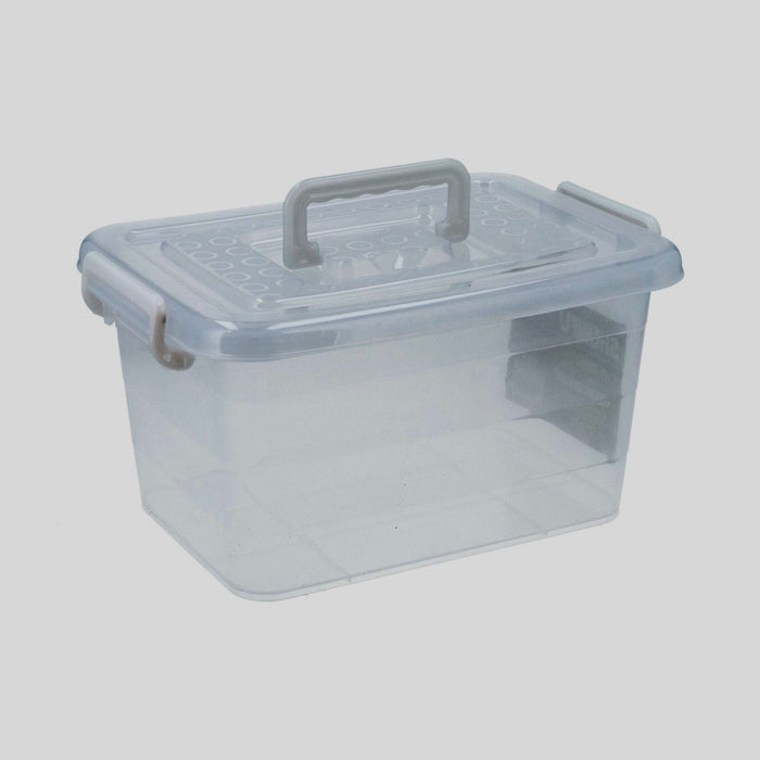 Caja Transparente con Tapa y Agarradera