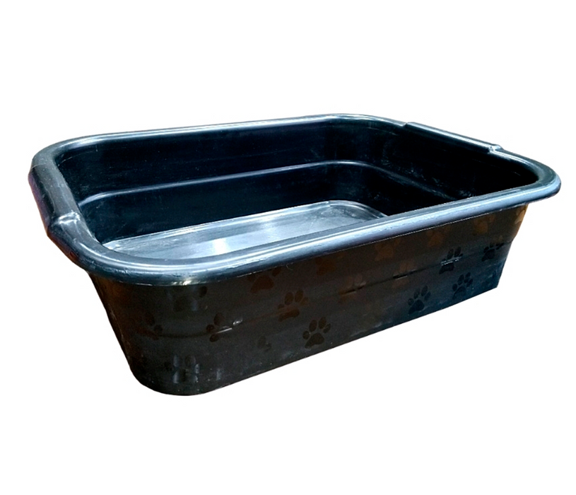 Caja sanitaria premium negro y gris 43x33x10 cm