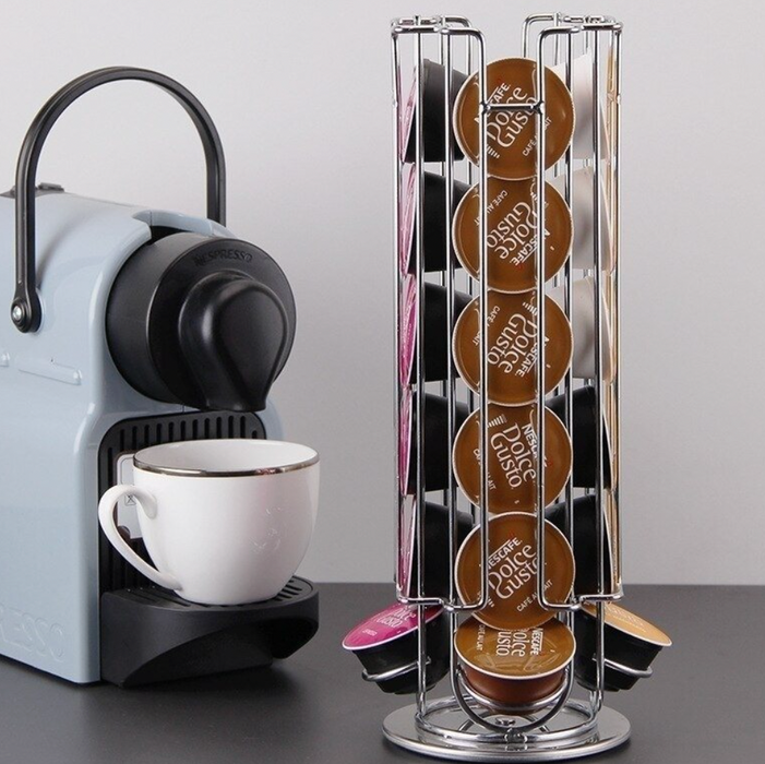 Soporte p/capsulas cafe dolce gusto metal d14x33cm