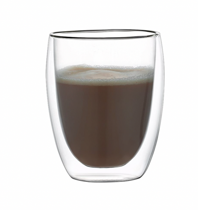 Set 2 vasos doble pared 350ml borosilicato varenna