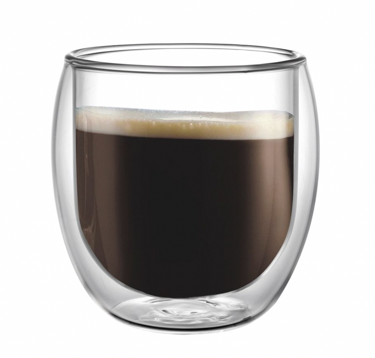 Set 2 vasos doble pared 200ml borosilicato varenna